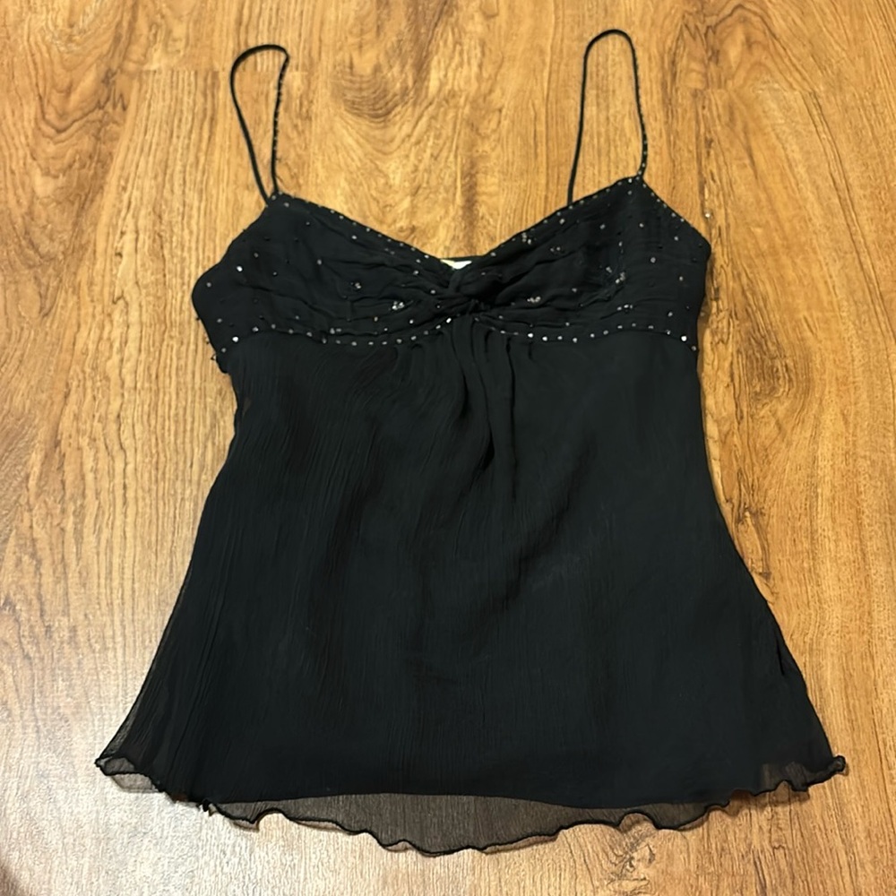 100% silk vintage tank top